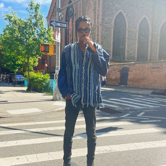 Kapital Reconstructed Patchwork Denim Shirt - Picture 4 of 10